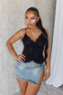 Balia Mesh Lace Contrast Cami Top